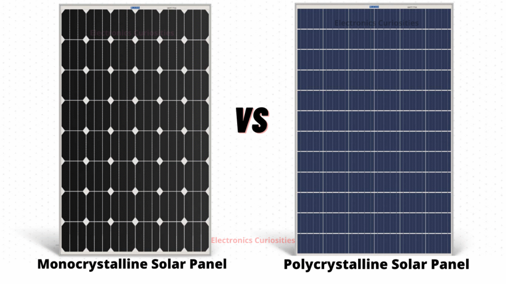 Difference between Monocrystalline and Polycrystalline Solar Panels