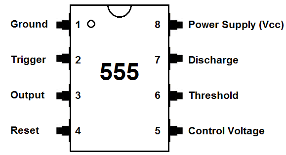 IC 555 Led Flashing Circuit /Timer IC 555