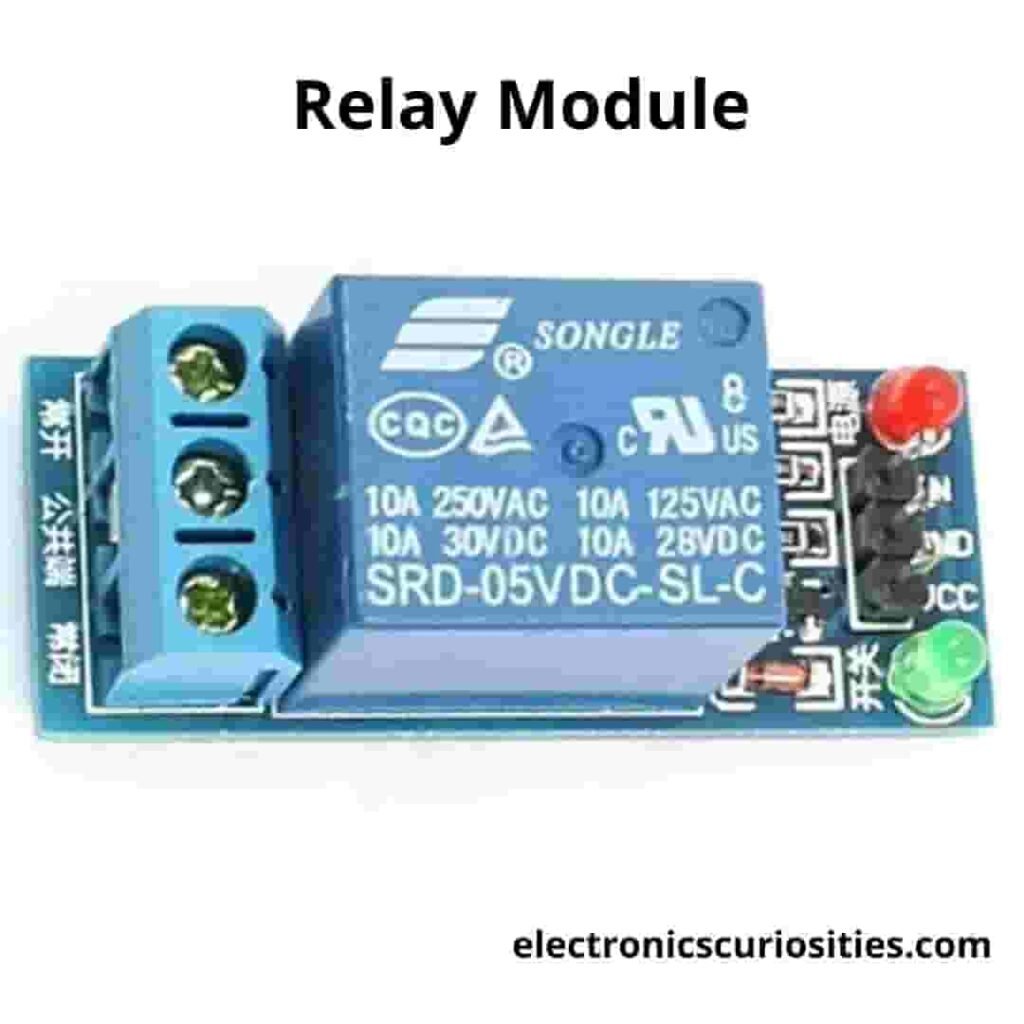 Different Relay Modules available for Arduino microcontroller and raspberry pi Projects.