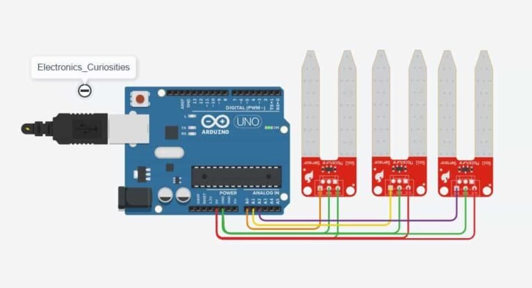 Connecting Multiple Moisture sensor to Arduino Board with Code | Soil ...
