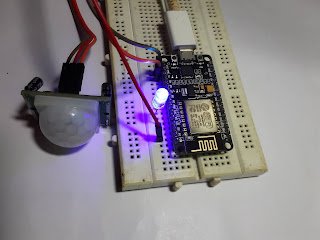 Node MCU ESP8266 interface with PIR Motion Sensor with code