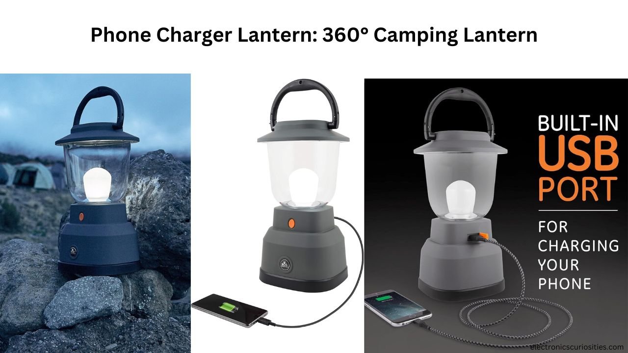 Phone Charger Lantern: 360° Camping Lantern