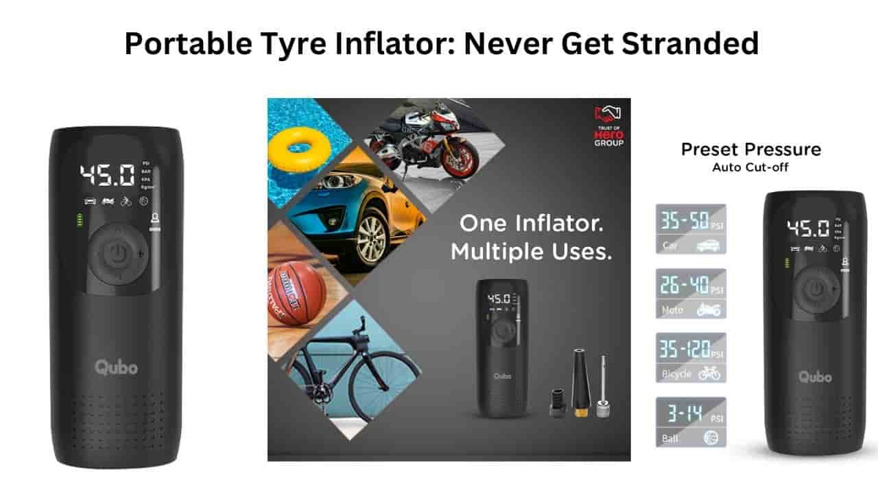 Portable Tyre Inflator for Bikes