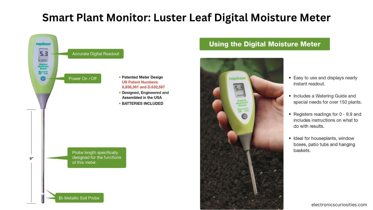 Smart Plant Monitor: Luster Leaf Digital Moisture Meter