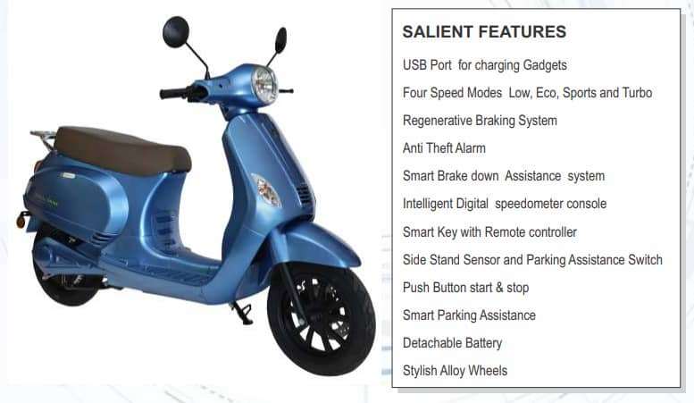 Benling Aura Electric Scooter buy at the best price.