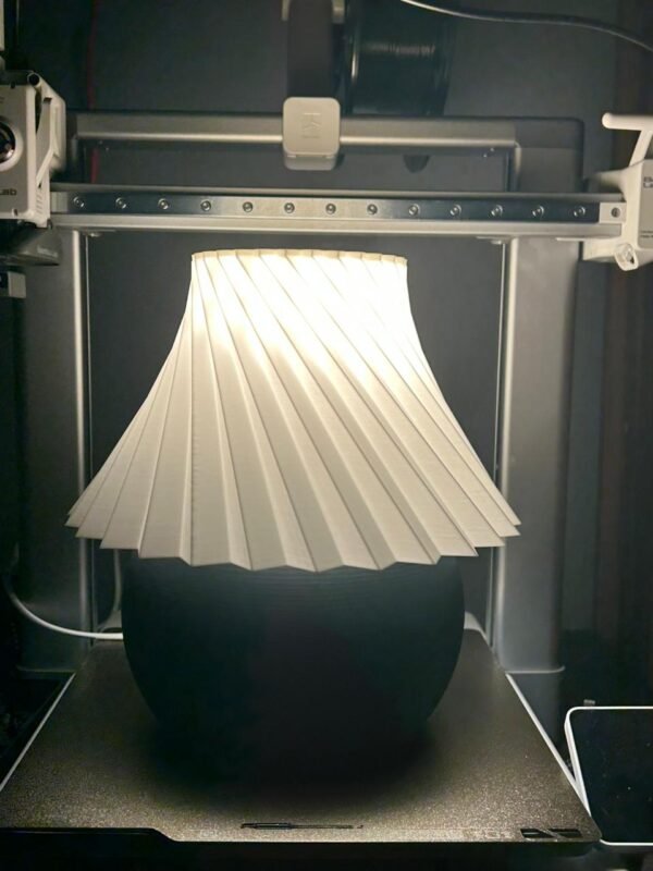 Amber Aura – 3D Printed Eco-Friendly Lamp - Image 2