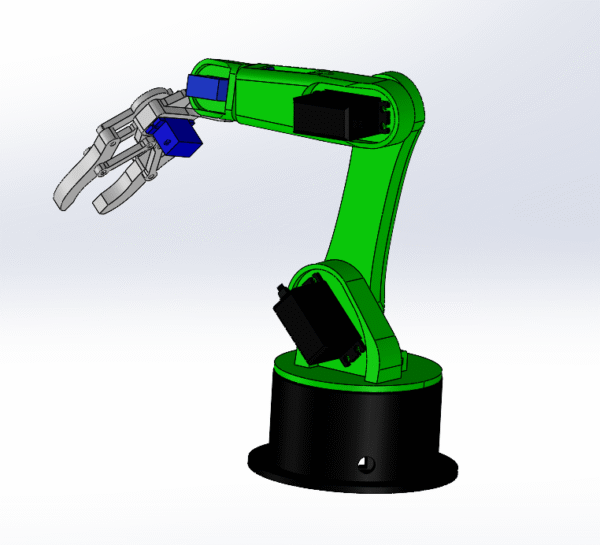3D Printed Robotic Arm DIY Kit – Student Educational Project (Only 3D Printed Parts + Nuts & Bolts Included)