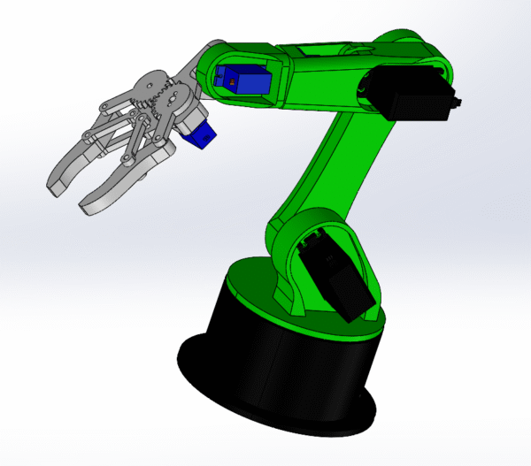 3D Printed Robotic Arm DIY Kit – Student Educational Project (Only 3D Printed Parts + Nuts & Bolts Included)