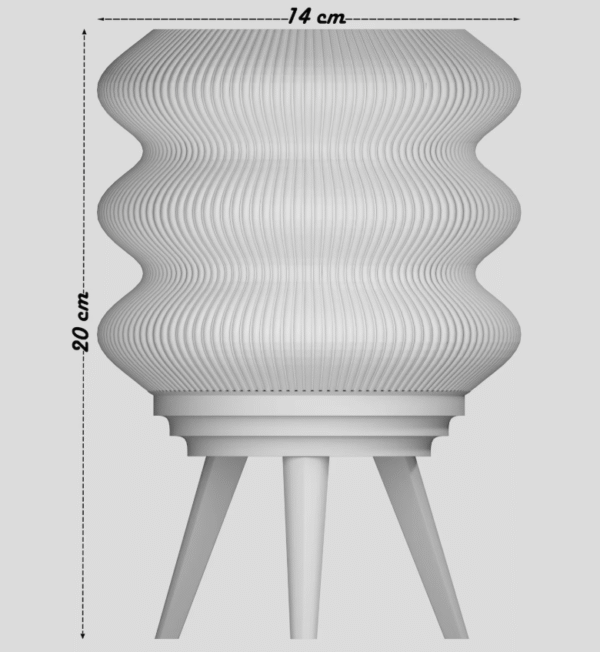 Gwave 3D Printed Desk Lamp – Eco-Friendly Made in Goa - Image 3
