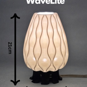 WaveLite – Eco-Friendly Mini 3D Printed Lamp