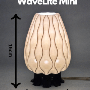 WaveLite Mini – Eco-Friendly Mini 3D Printed Lamp