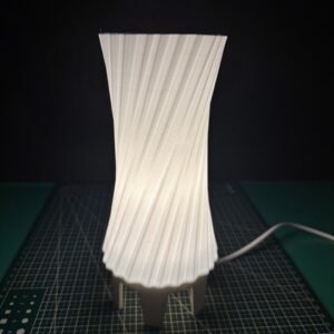 Glassy 3D Printed Lamp – Designed & Made in Goa