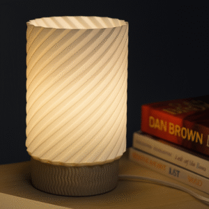 SpiralGlow Lamp 3D Printed Lamp made in Goa